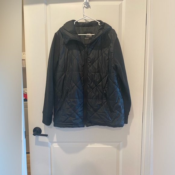 The North Face Men’s Black Quilted fleece jacket large - Picture 1 of 7